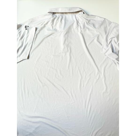 Callaway Men's Swing Tech Solid White Opti Dri Polo 3X - Picture 8 of 10